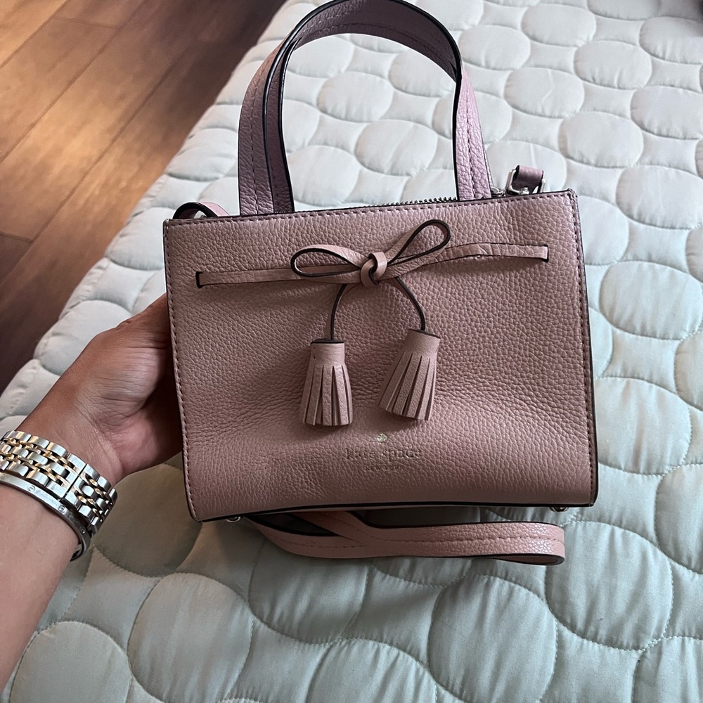 Kate Spade Blush Mini Bag with Tassels